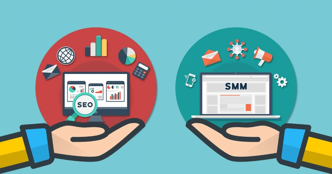 The main difference between SMM and SEO